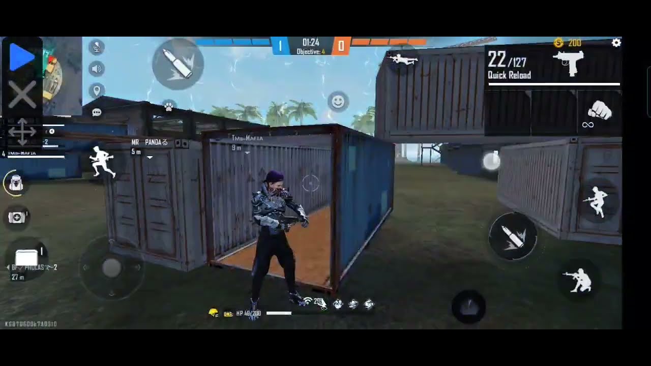 this is free fire  in game and me 