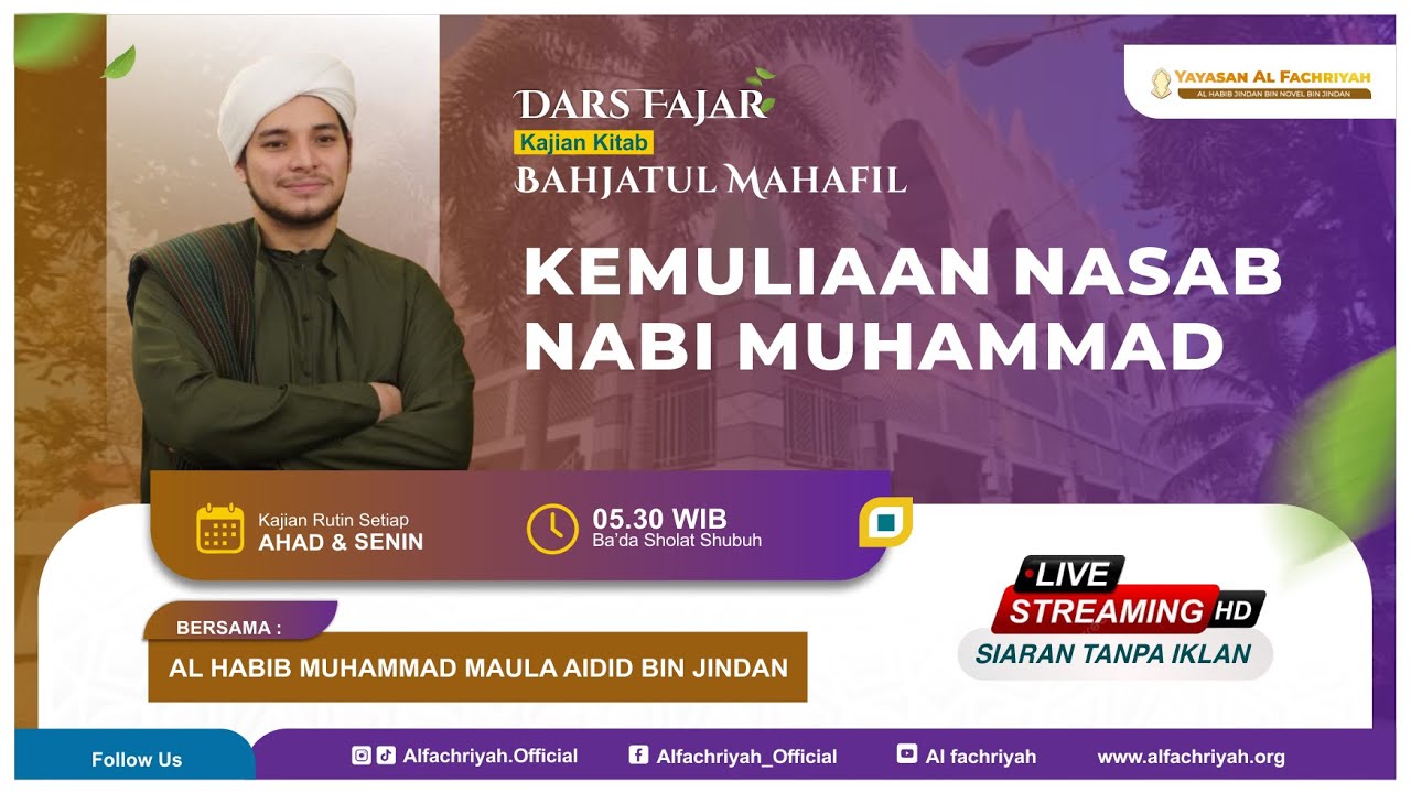 🔴Kajian Kitab Bahjatul Mahaafil Bersama Habib Muhammad bin Jindan #1 | Senin, 01 Juli 2024