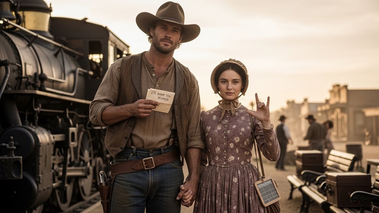 The Train Brought a Mute Bride, The Cowboy Learned Sign Language and Said 