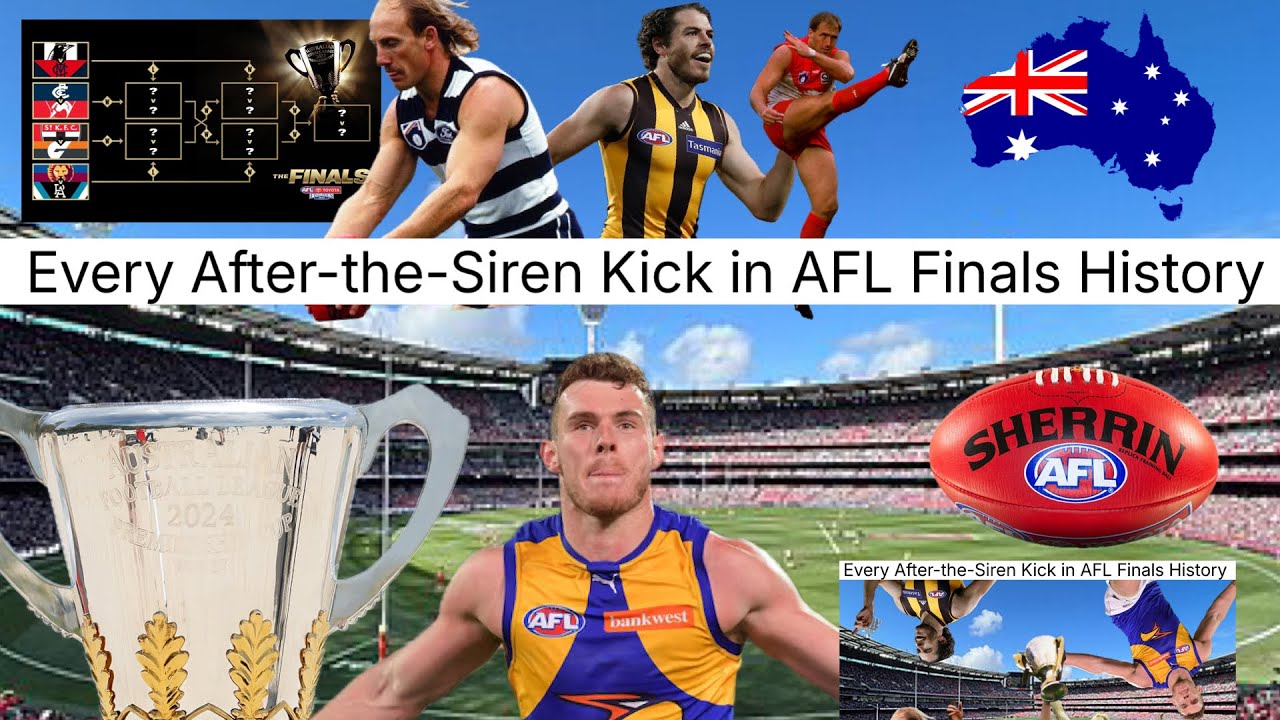 Every After the Siren Kick in AFL Finals History