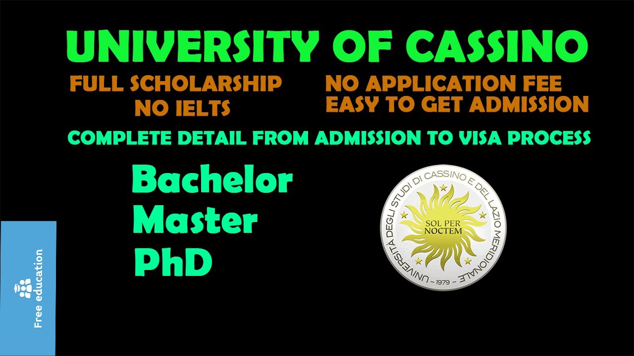 University of Cassino | University of Cassino Application Process | Step by Step