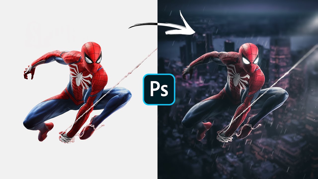 How to Create Spiderman Artwork in Photoshop (tutorial)