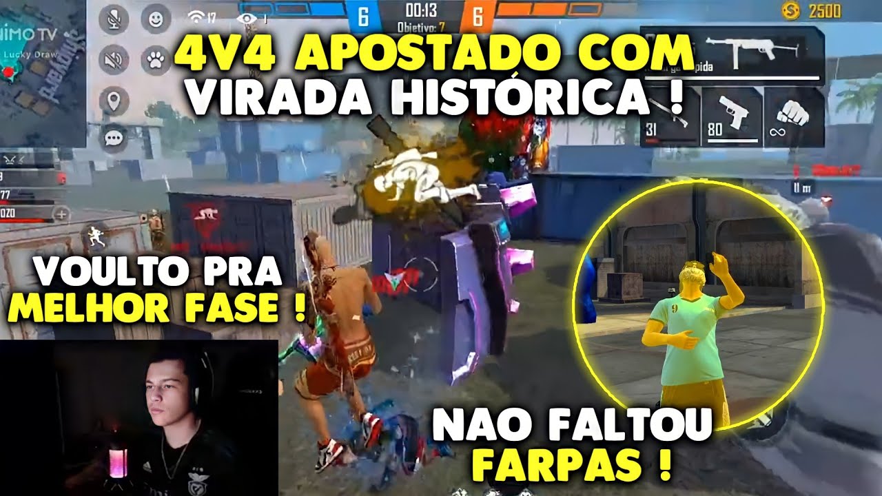 TWO9 CARREGOU SEU TIME PARA VIRADA HISTÓRICA NESSE 4v4 APOSTADO E FARPOU DEMAIS !