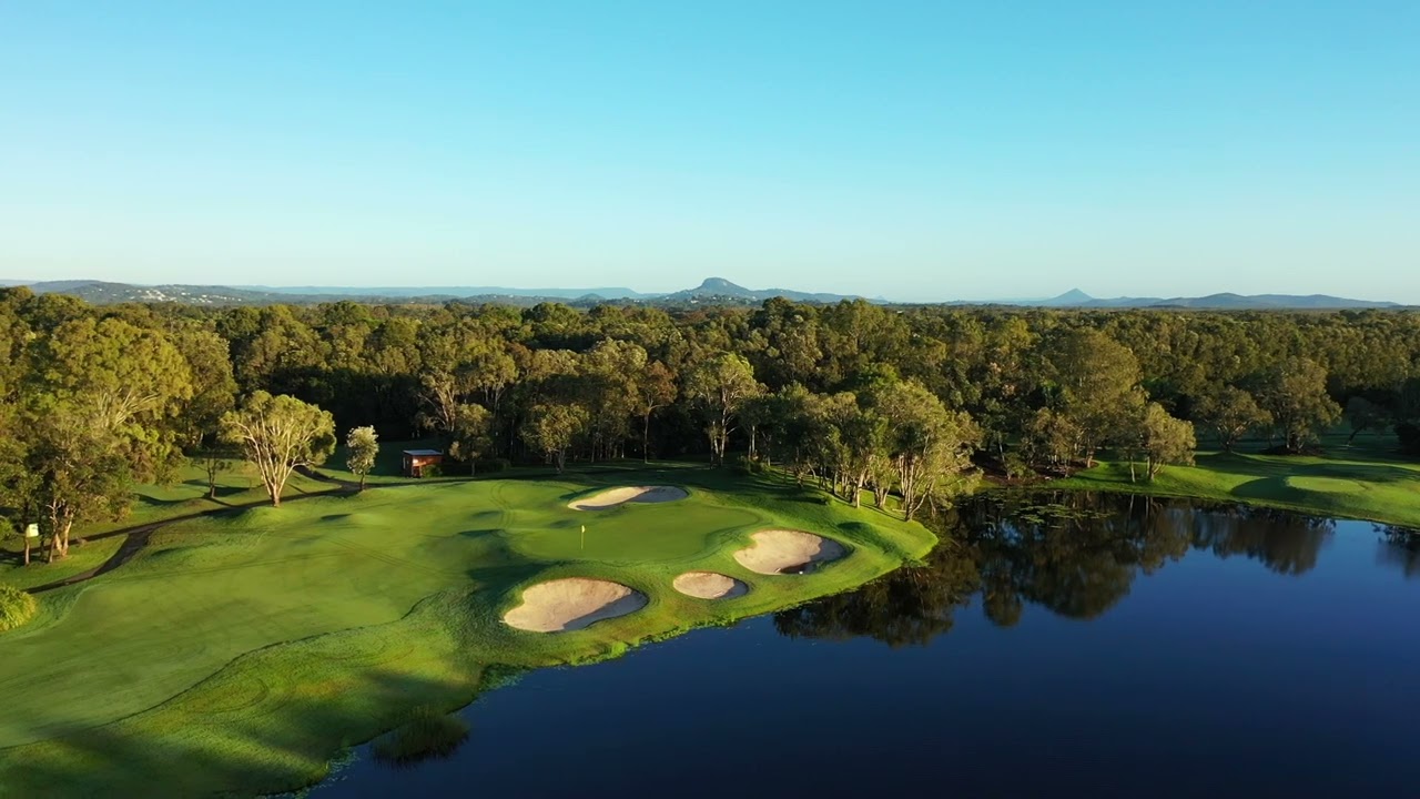 Sunshine Coast 'must play' Twin Waters Golf Club from the air