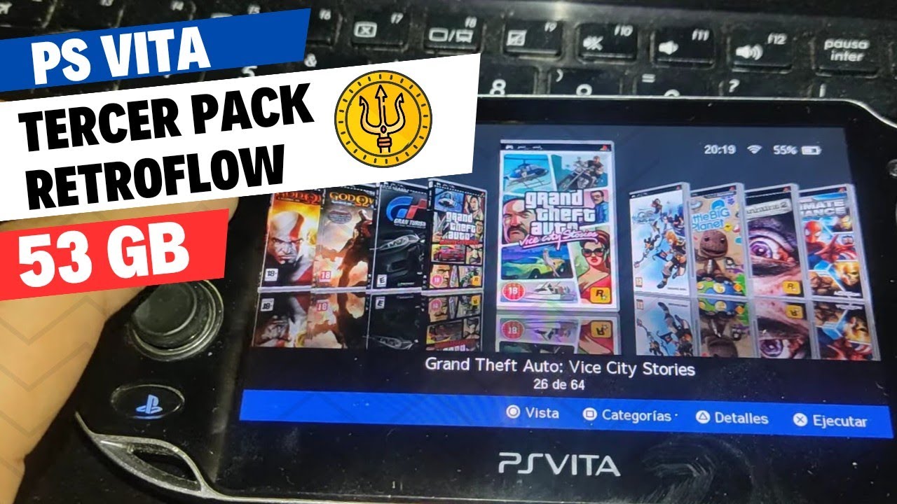 Tercer Pack de Retroflow cuidadosamente seleccionado 👑 PS VITA MODO GOD (con instrucciones)
