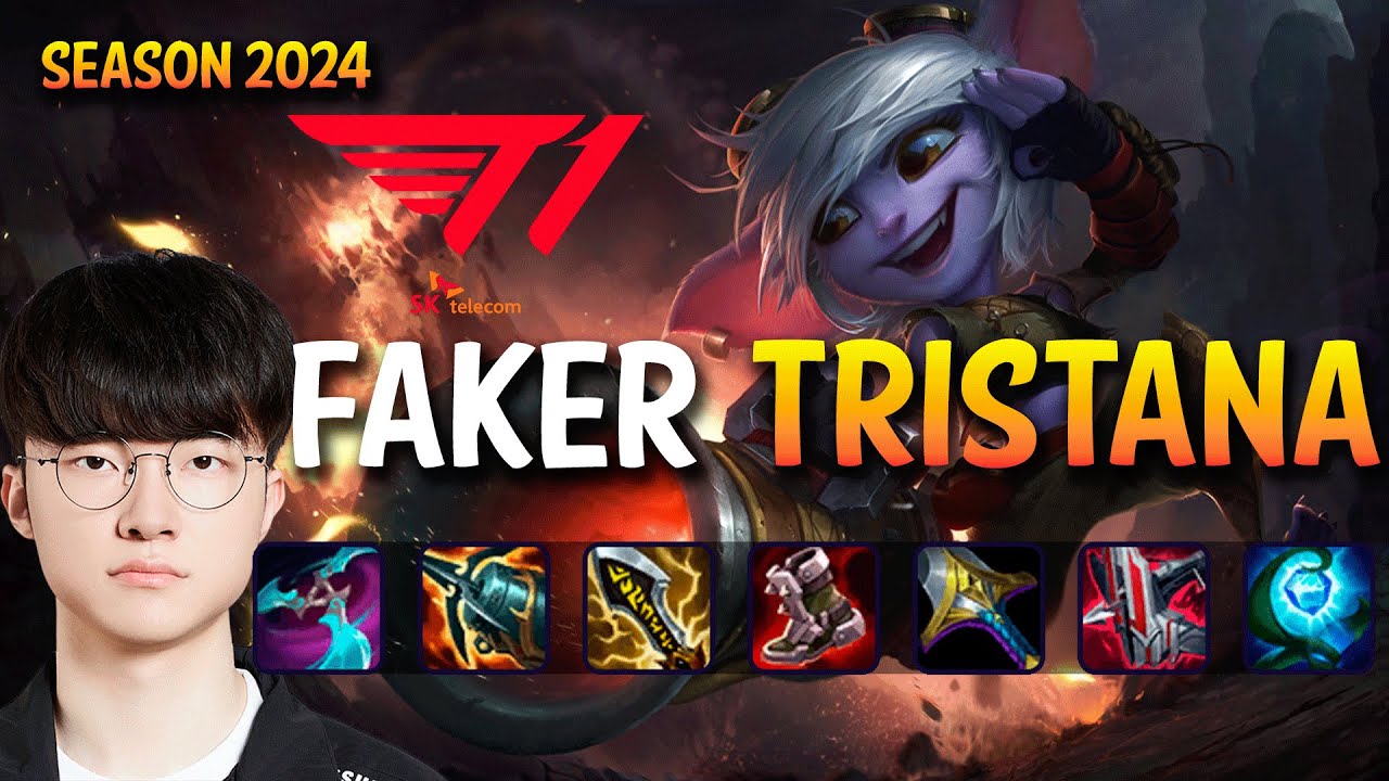 T1 Faker TRISTANA vs CORKI Mid - Patch 14.11 KR RANKED DIAMOND | lolrec