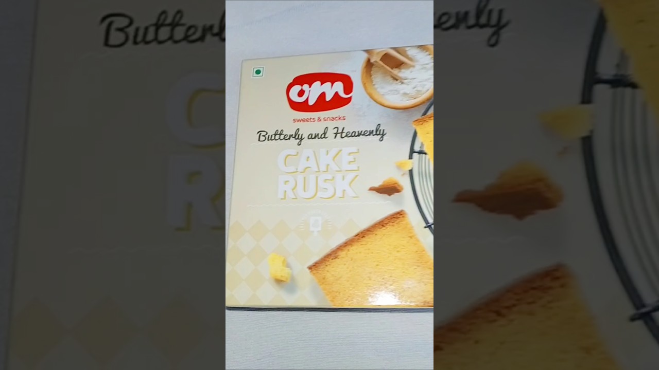 Trying OM Sweets And Snacks Butterfly And Heavenly Cake Rusk #shorts