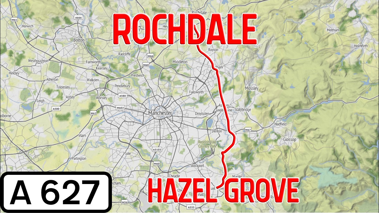 England Road Tours - A627 Rochdale to Hazel Grove