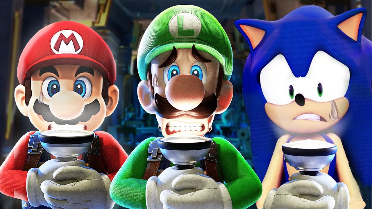 Mario's, Luigi's & Sonic's Mansion - 2 Player Co-Op - Full Game Walkthrough (HD)