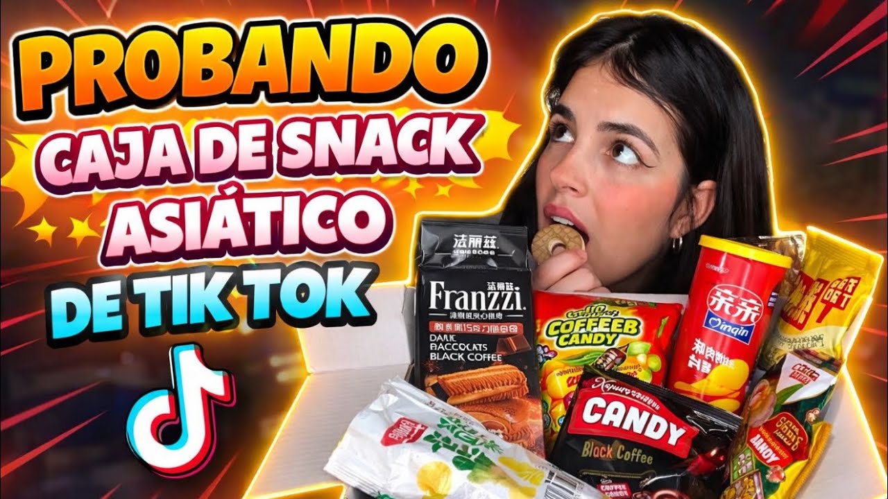 PROBANDO CAJA DE SNACK ASIÁTICO DE TIKTOK…. 