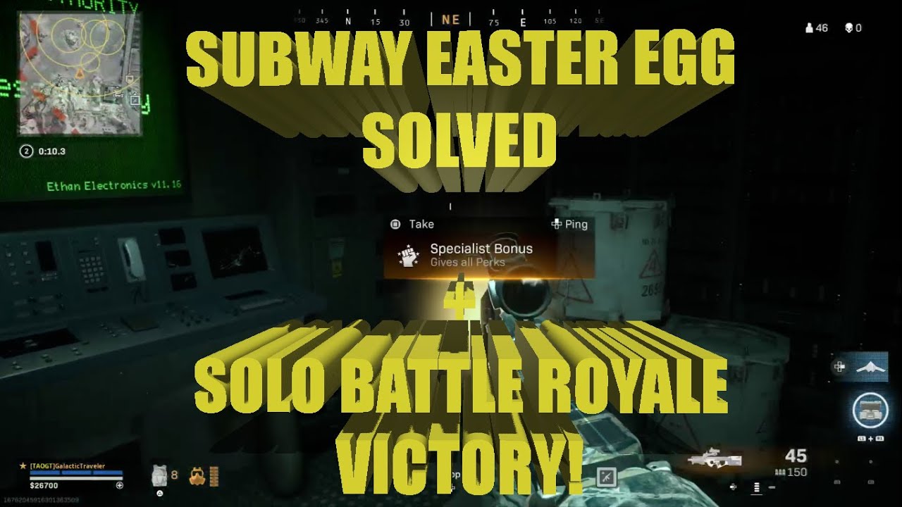 Subway Easter Egg SOLVED w/SOLO Victory in Battle Royale | WARZONE SEASON 6: Let's Go!