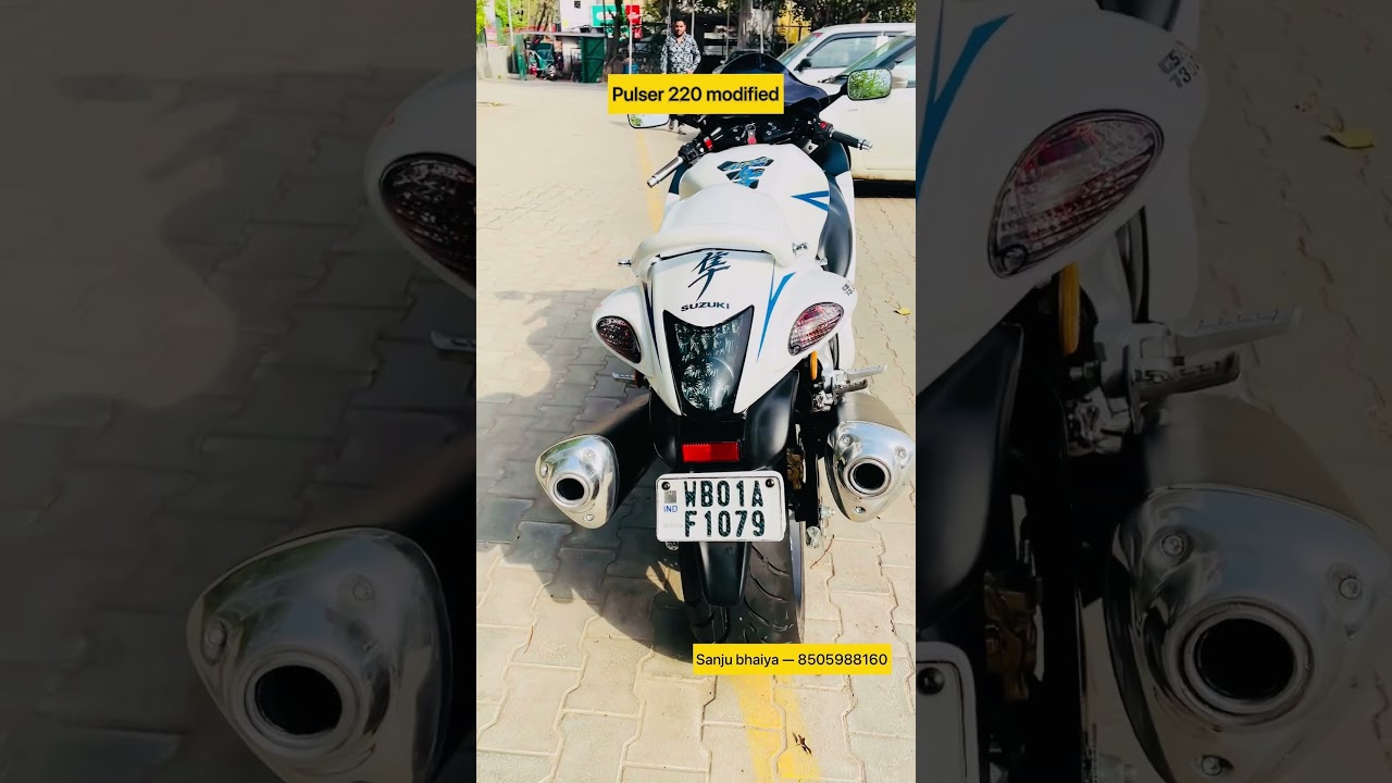 Pulser 220 modified into hayabusa | modified hayabusa | hayabusa modified | @Amazingcustom| #shorts