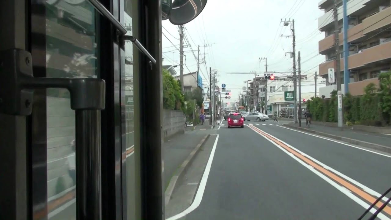 江ノ電バス 江ノ島→藤沢駅 【前面展望】