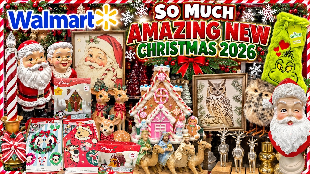 Рождественский Walmart 2026 просто ПОТРЯСАЮЩИЙ! 🎄 ТАК МНОГО НОВОГО праздничного декора!