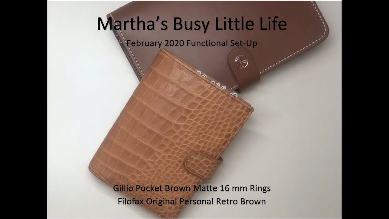 Functional Planner Journey: February 2020, Gillio Brown Matte Pocket Rings