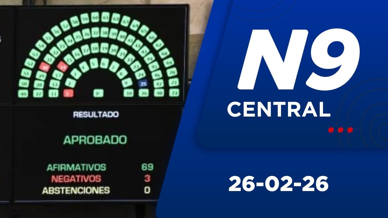 NOTICIERO 9 CENTRAL - 26.02.26