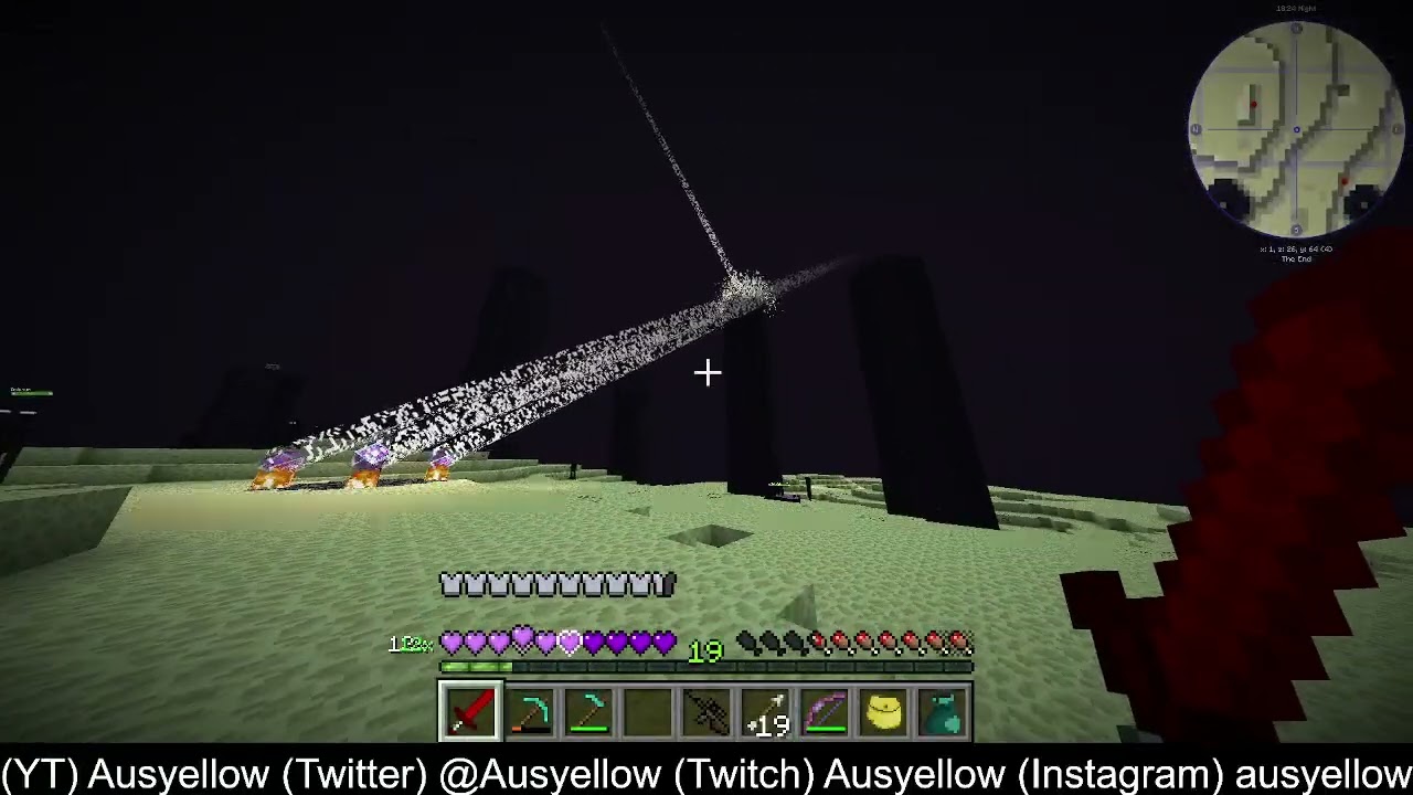 VOD Killing 2 ender dragons in modded minecraft