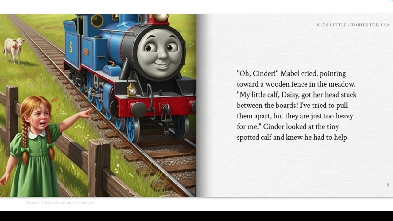 The Little Train 🚂 That Loved ❤️ to Help - US English accent | kids bed time Stories 