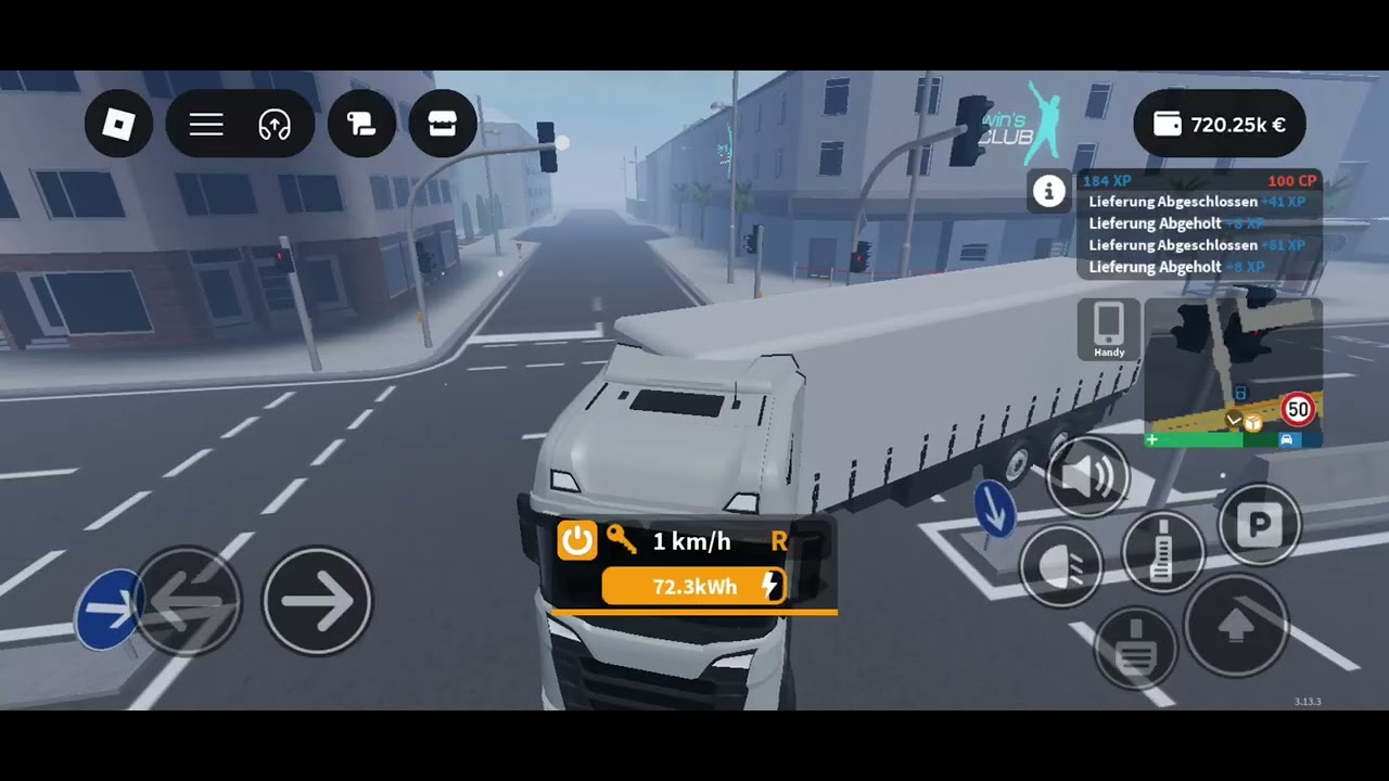 Ich arbeite ein Tag lang als LKW-Fahrer in Notruf Hamburg in Roblox 
