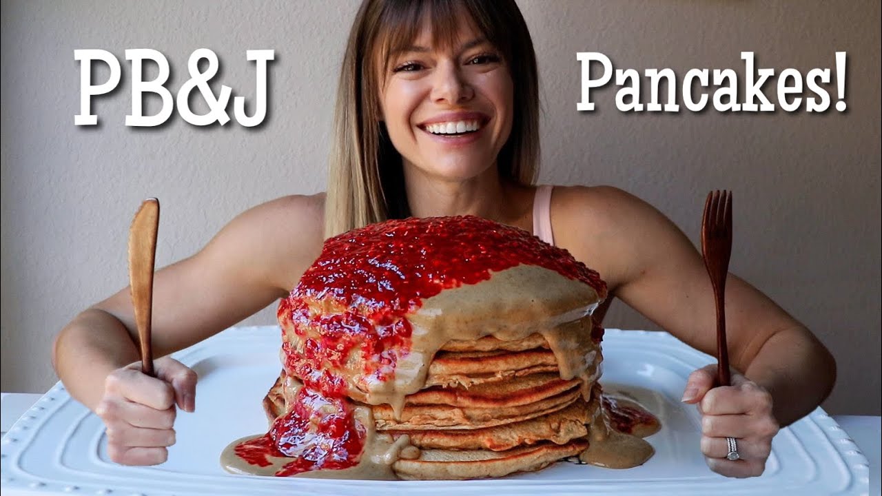 PB&J Protein Pancakes MUKBANG + Recipe + Lucid Dreaming Storytime!