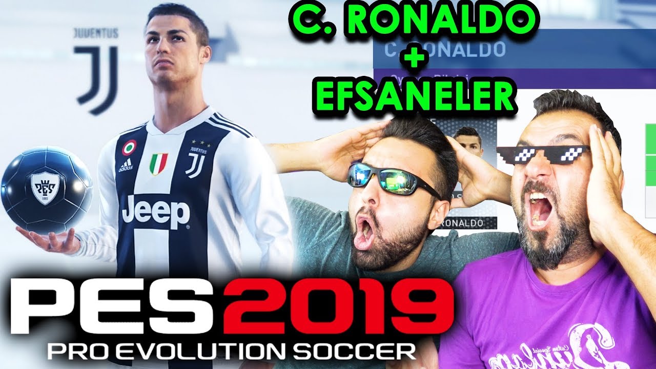 ŞOK OLDUK! C. RONALDO VE EFSANE İSİMLER ÇIKTI! | PES 2019 TOP AÇILIMI!