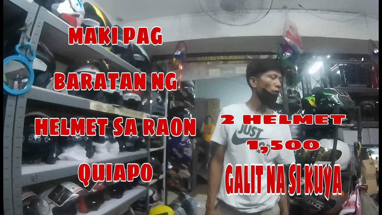 Murang Helmet sa Raon Quiapo Mission Makipagbaratan