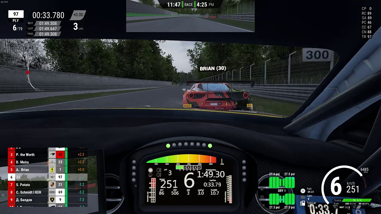 ASSETTO CORSA COMPETIZIONE ONLINE - CHAOS AT MONZA (BENTLEY GT3 2018)