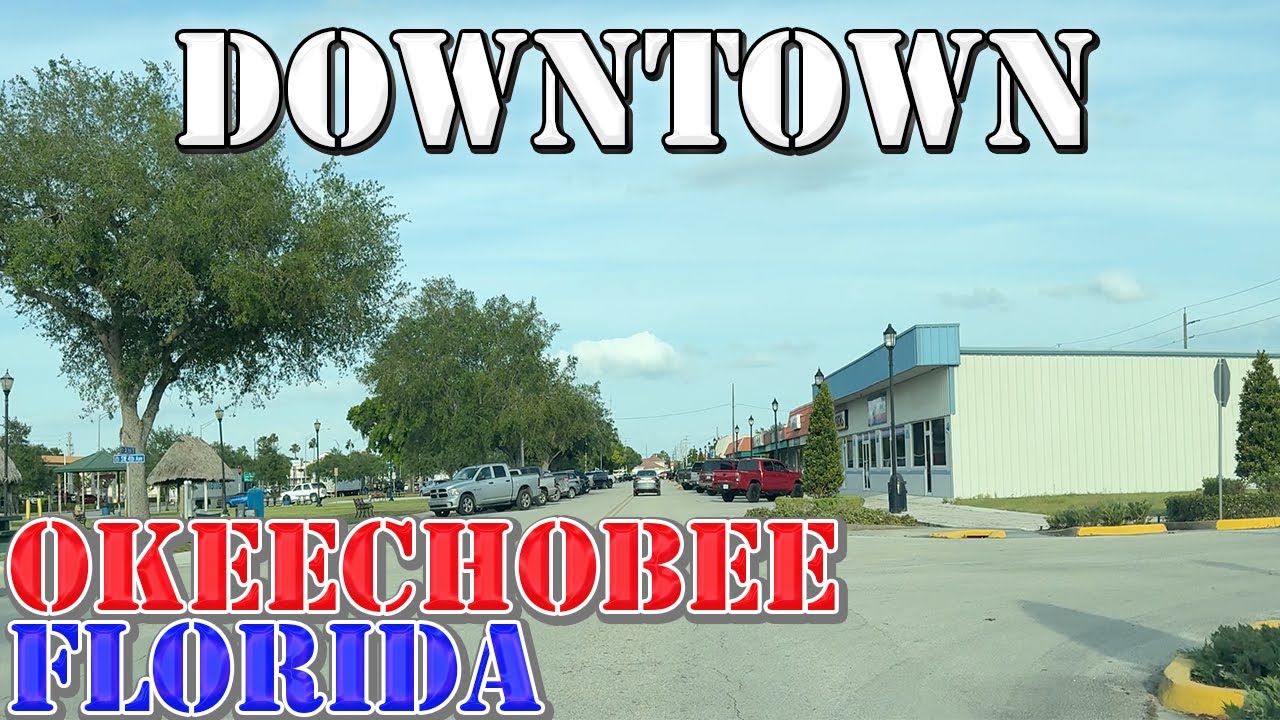 Okeechobee - Florida - 4K Downtown Drive