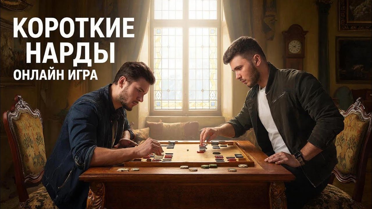 Короткие нарды онлайн игра с реальными соперниками, пять игр к ряду
