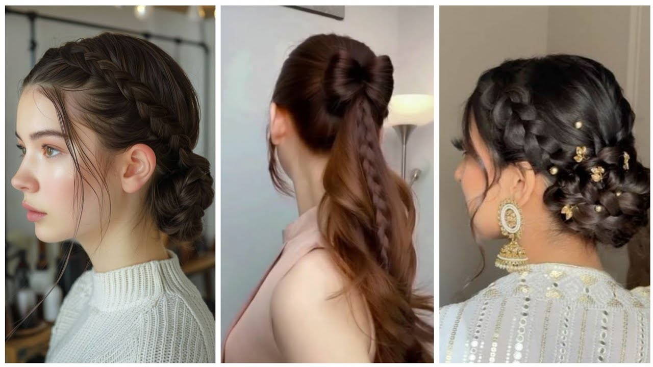 تسريحات شعر رووعة للمناسبات والاعياد سهلة و أنيقة 🥰~👑 Hairstyle Tutorials #تسريحات
