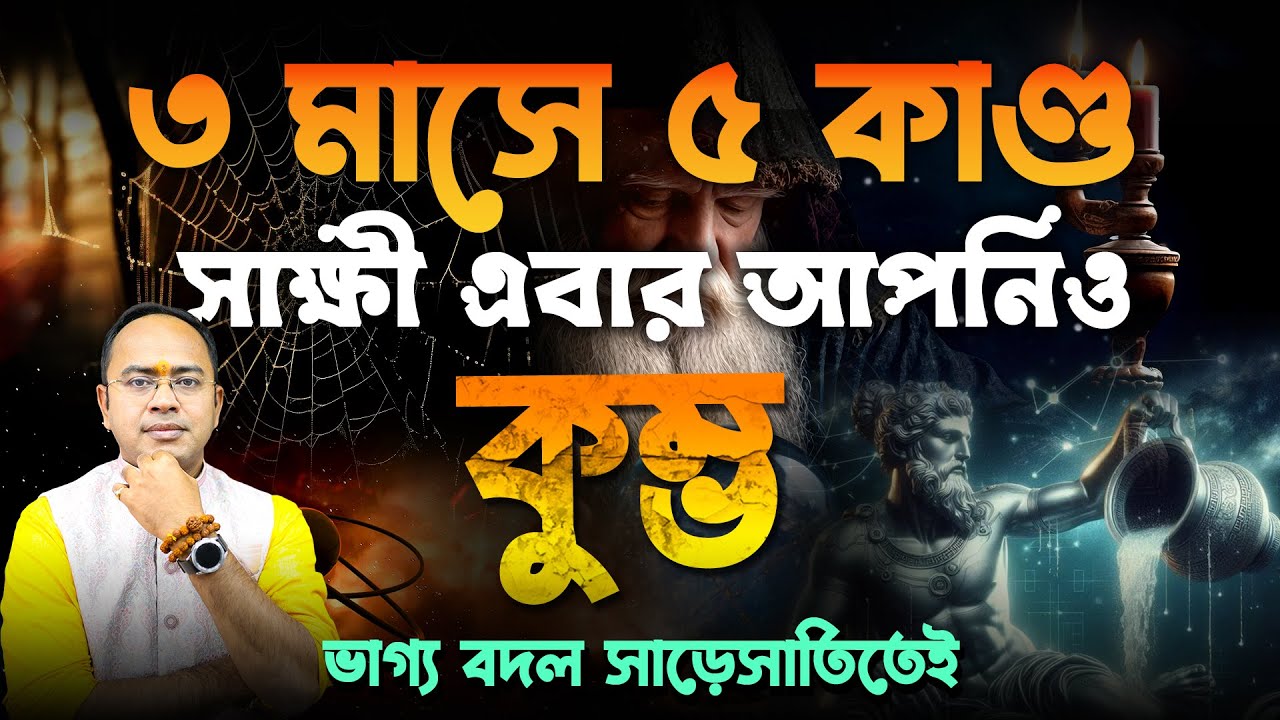 কুম্ভ রাশি – ৩ মাসে ৫ কাণ্ড | Kumbha (Aquarius) বড় প্রাপ্তির জন্য নিজেকে তৈরি করুন আজই | Santanu Dey