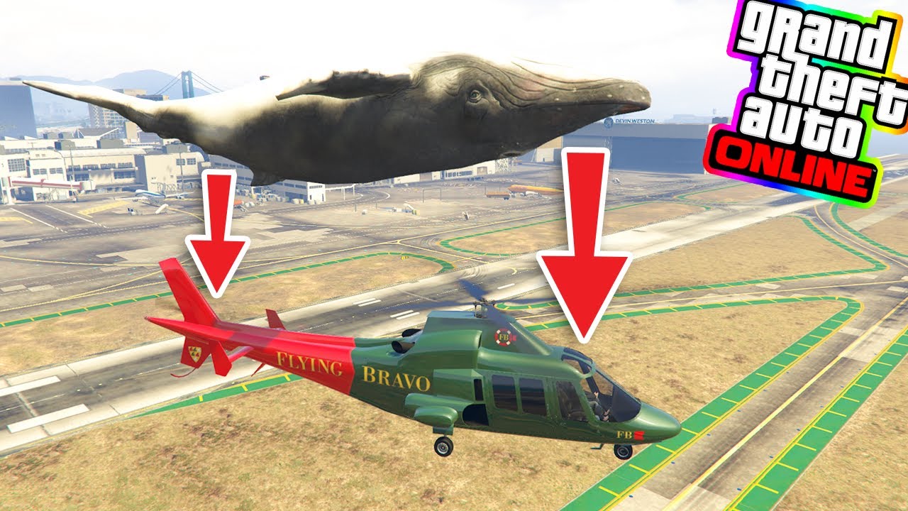 Gta 5 ITA - Può una balena far esplodere un elicottero??