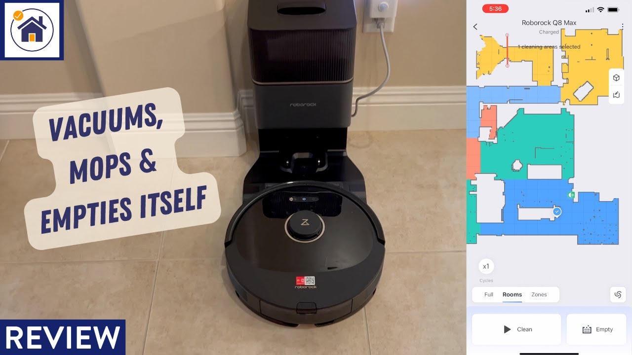 REVIEW roborock Q8 Max+ Robot Vacuum and Mop - Unboxing, Setup and Use