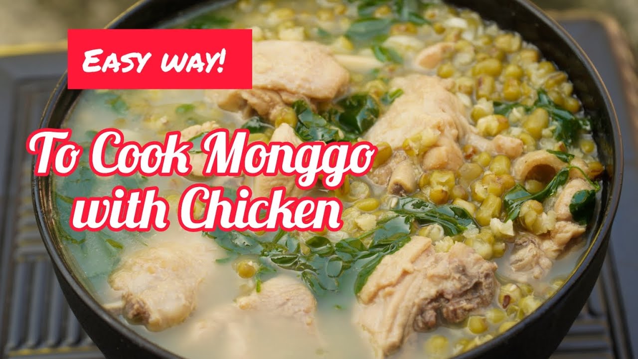 Easy Way To Cook Monggo with Chicken | Ginisang Monggo with Chicken