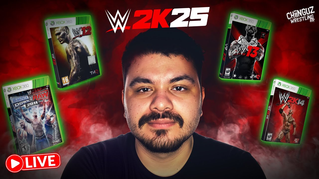 JOGANDO UNIVERSE MODE no WWE 2K25 mas USANDO LUTADORES dos JOGOS ANTIGOS !!!