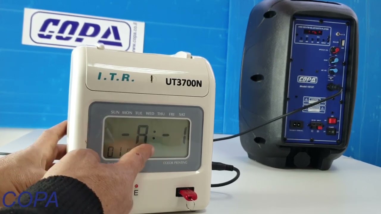 הדרכה ותכנות שעון צלצולים דגם UT 3700N
