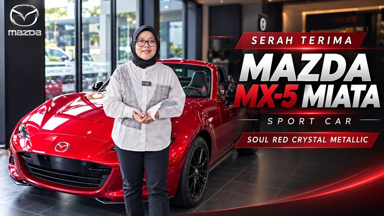 Delivery Again‼️ Mazda MX-5 RF A/T | Warna Soul Red Crystal Metallic 2025