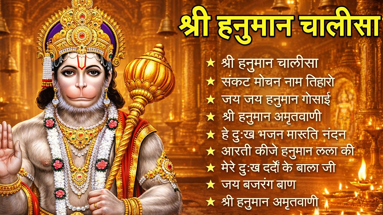 श्री हनुमान चालीसा 🌺🙏 shree hanuman chalisa original video 🙏🌺 gulshan kumar hariharan full hd