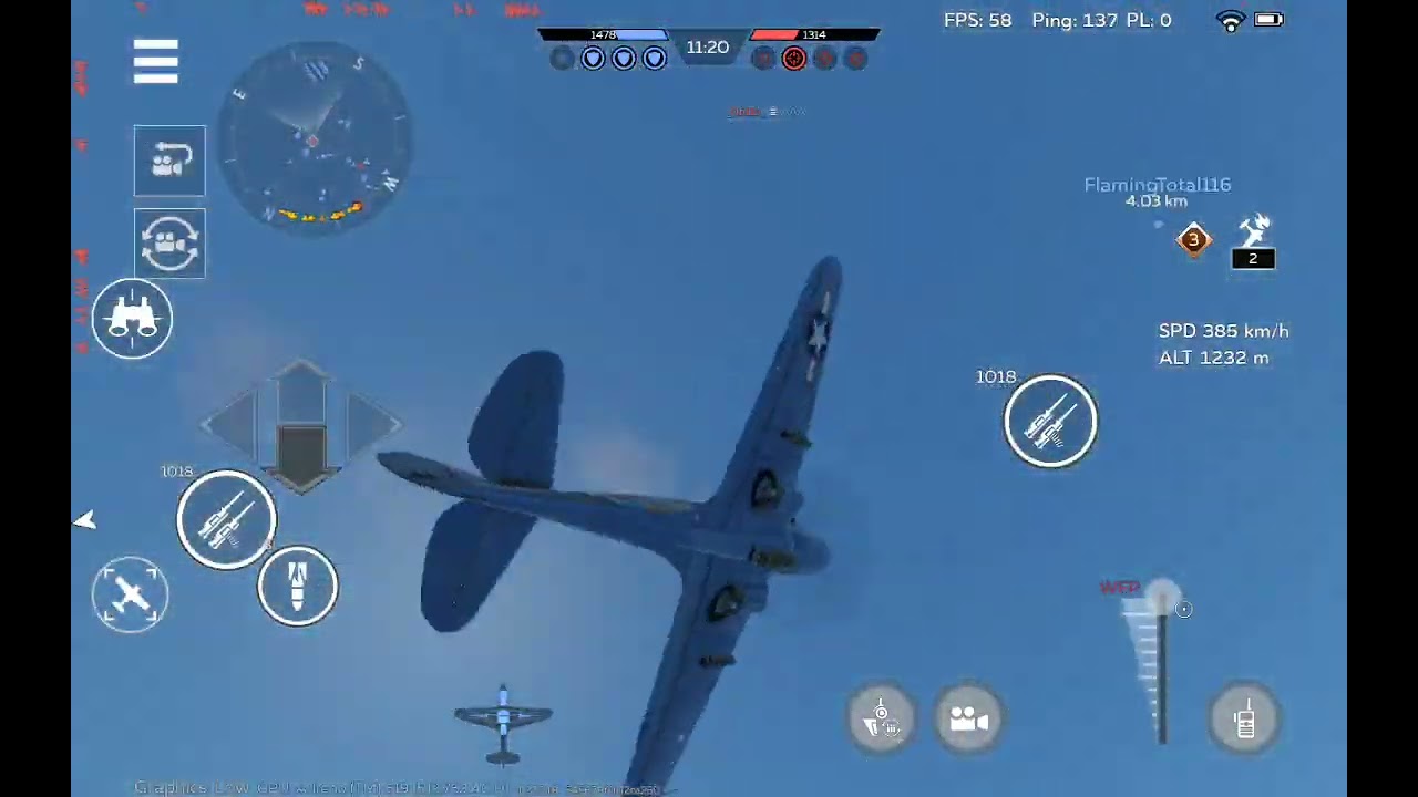 YP-38, P-38L-1, P-40F-10 air battle gameplay #WTM 