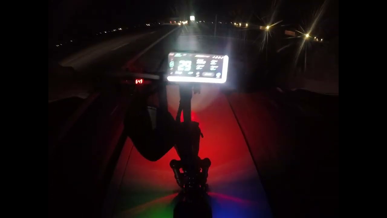 Boyudea s3  night ride with top speed test. (GPS verified)