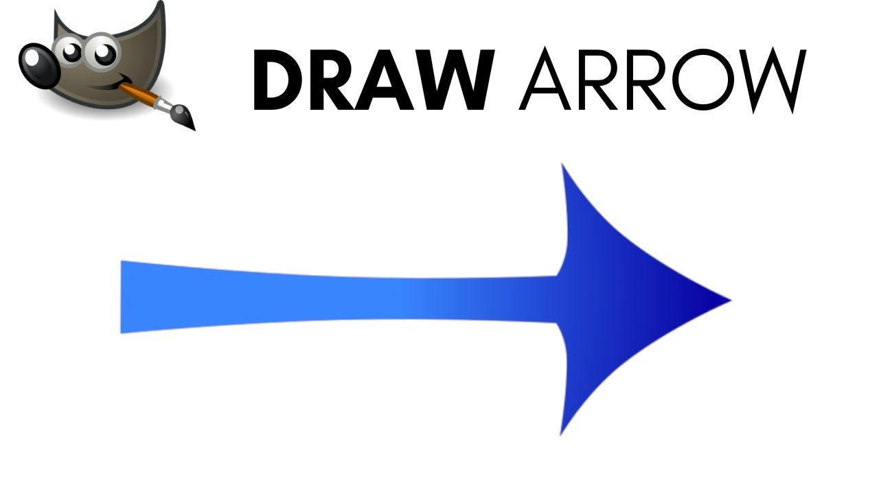 Gimp Tutorial How to Draw Arrow