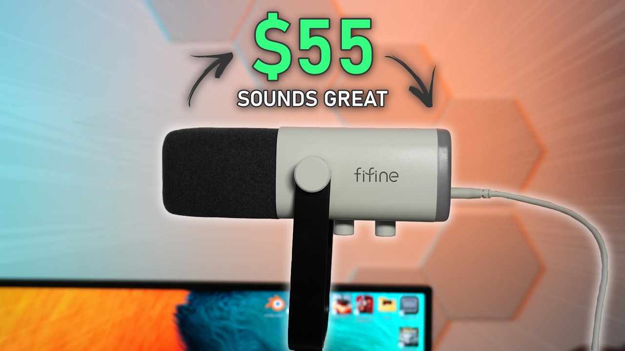 This $55 Mic Sounds GREAT!! Fifine AM8 Review - USB vs XLR Sound, Equalization & More!