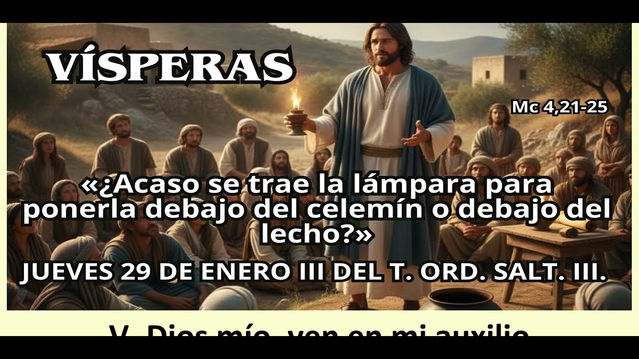 VÍSPERAS  Jueves 29 de Enero de 2026