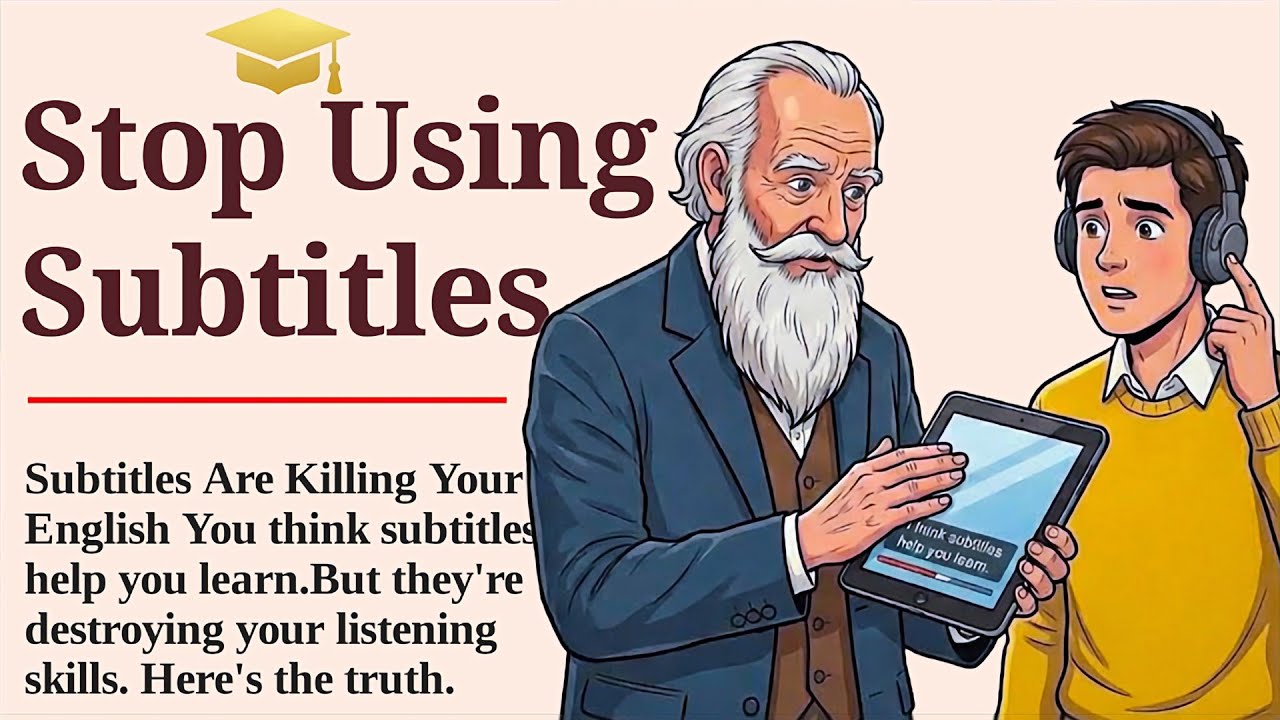 Stop Using Subtitles || The Hidden Damage to Your English || Learn English Naturally ✅
