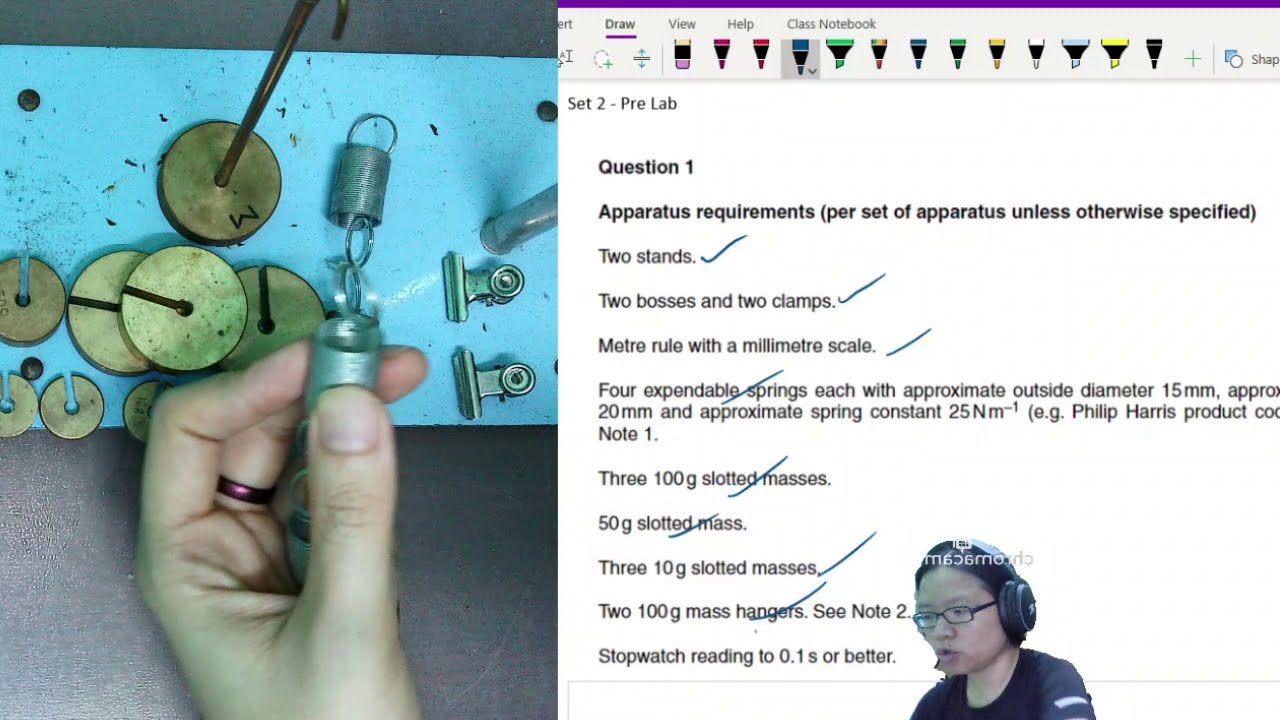 ON14 P35 Q1 (1/2) Instructions: Oscillation  | AS Practical Paper 3 | CAIE A Level 9702 Physics