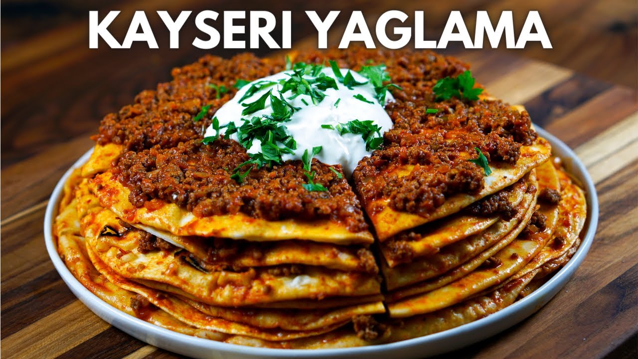 Kayseri Yaglamasi, Turkish Layered Flatbread Meat Pie