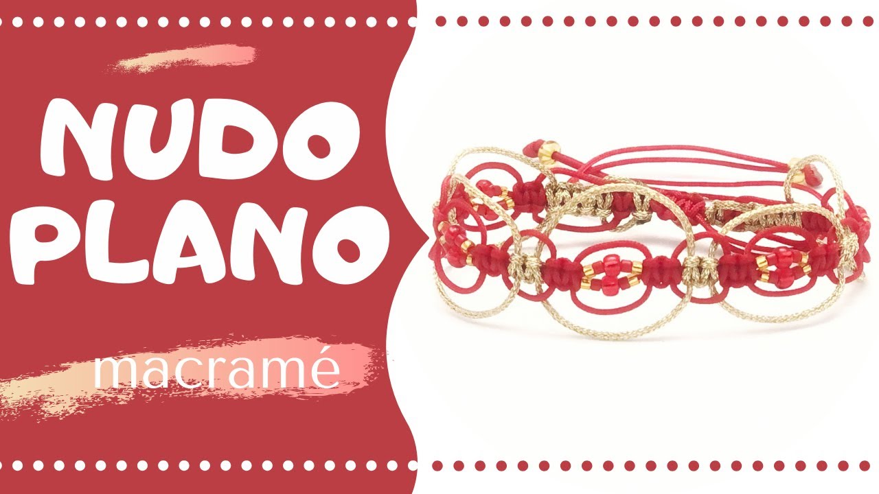 PULSERA de MACRAMÉ de dos colores | Pulsera de HILO CHINO