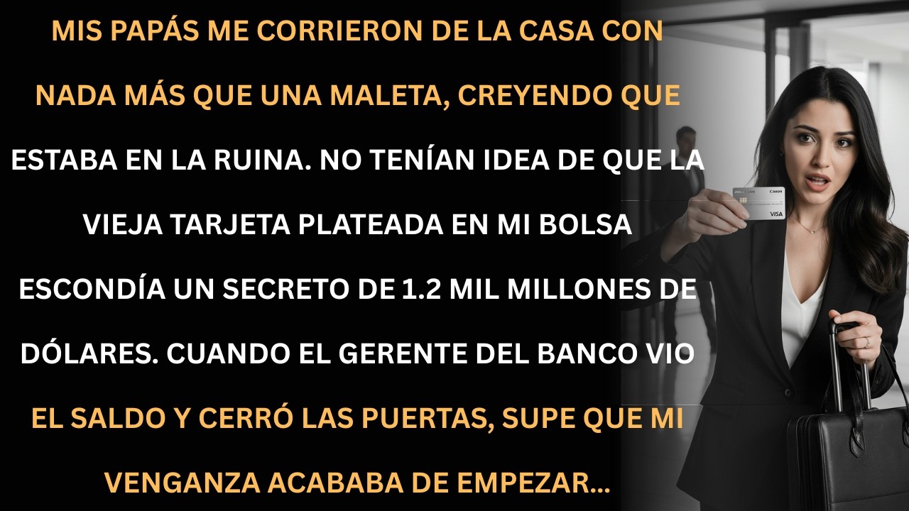 Me echaron de casa sin nada… hasta que mi tarjeta secreta reveló $1.2 mil millones.