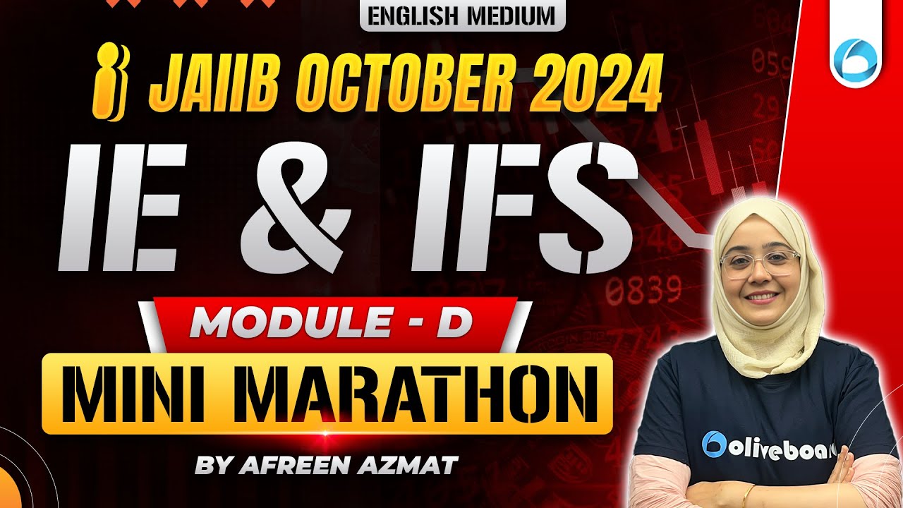 JAIIB IE and IFS Mini Marathon Module D | JAIIB Oct 24 | Indian Economy and Indian financial System