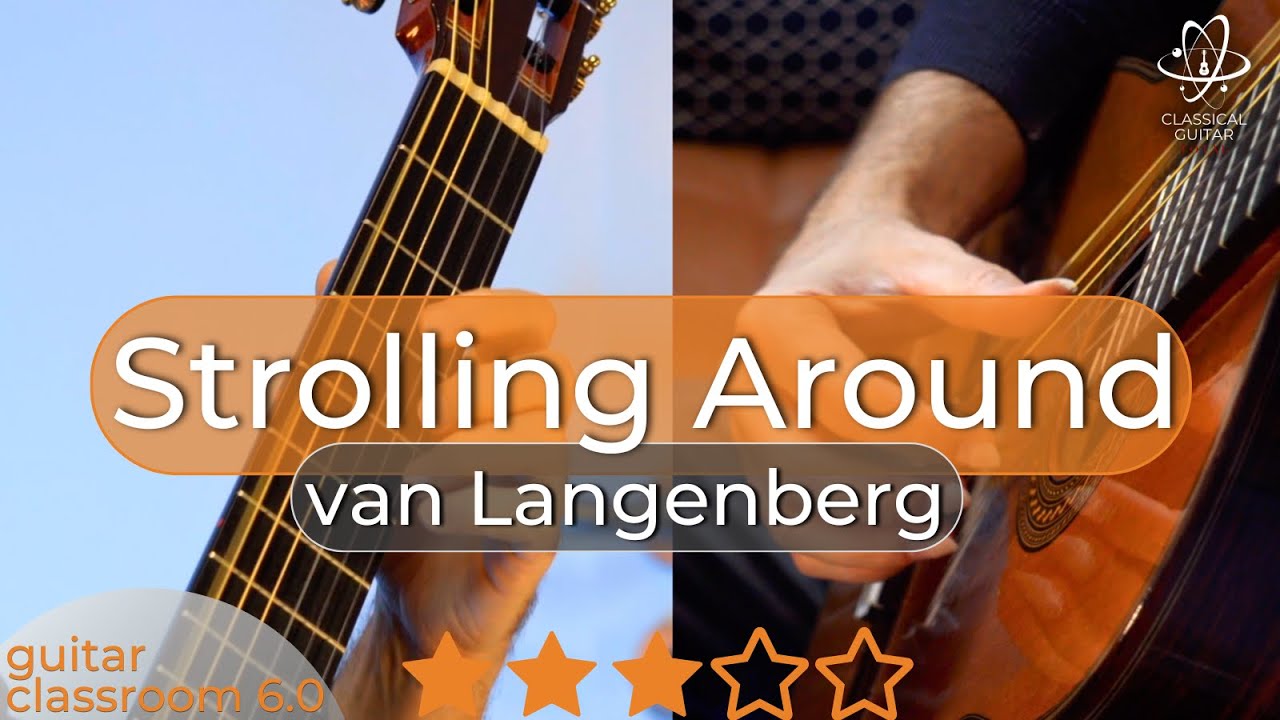 Guitar Tutorial & Performance: 'Strolling Around' by JNM van den Langenberg